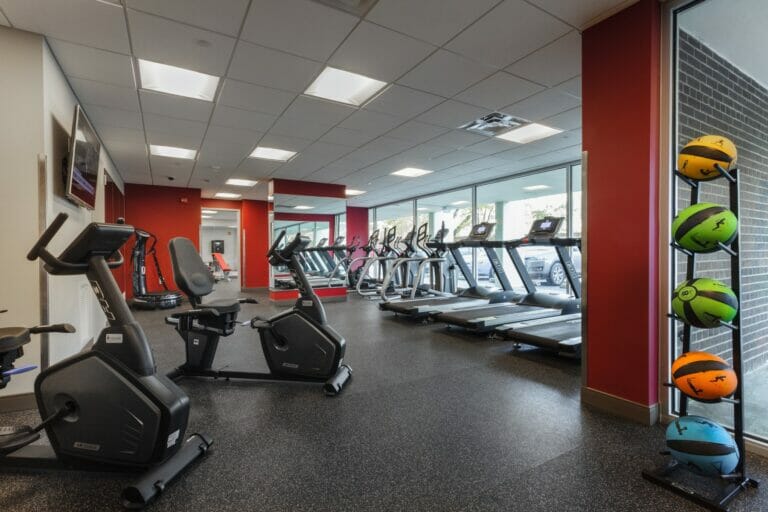 24/7 fitness center at Regent Apartments